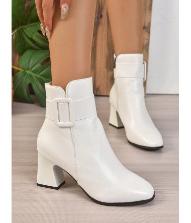 Botas con tacón grueso para...