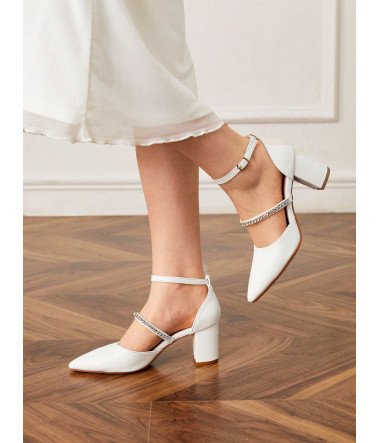 Zapatos de  tacón ancho  de...