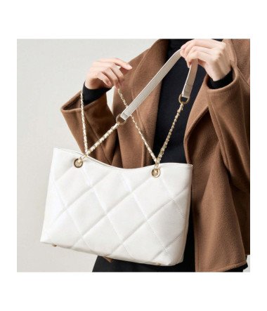 Bolso de piel auténtica con...