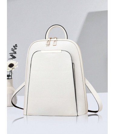 Mochila clásica blanca...