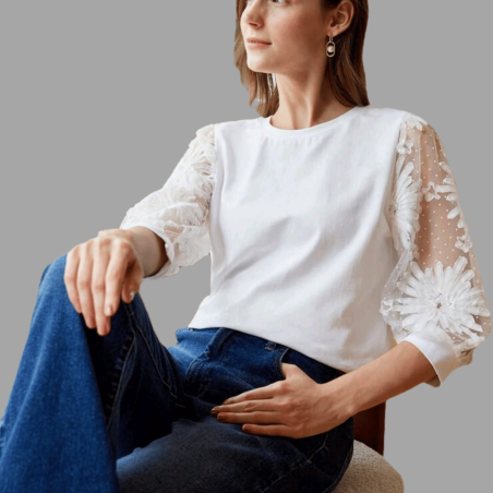 Blusa blanca para  iyawo