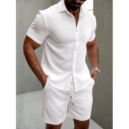 Conjunto de camisa y pantalones cortos casuales
