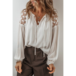 Blusa Chiffon blanco